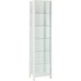 Vitrina Nova - aluminij/bela, Moderno, kovina/steklo (44/183/37cm) - Mömax modern living Vitrina Nova - aluminij/bela, Moderno, kovina/steklo (44/183/37cm) - Mömax modern living