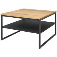 Klubska Miza Vermont 1, Hrast, Črna - črna/naravne barve, Moderno, kovina/leseni material (70/44/70cm)