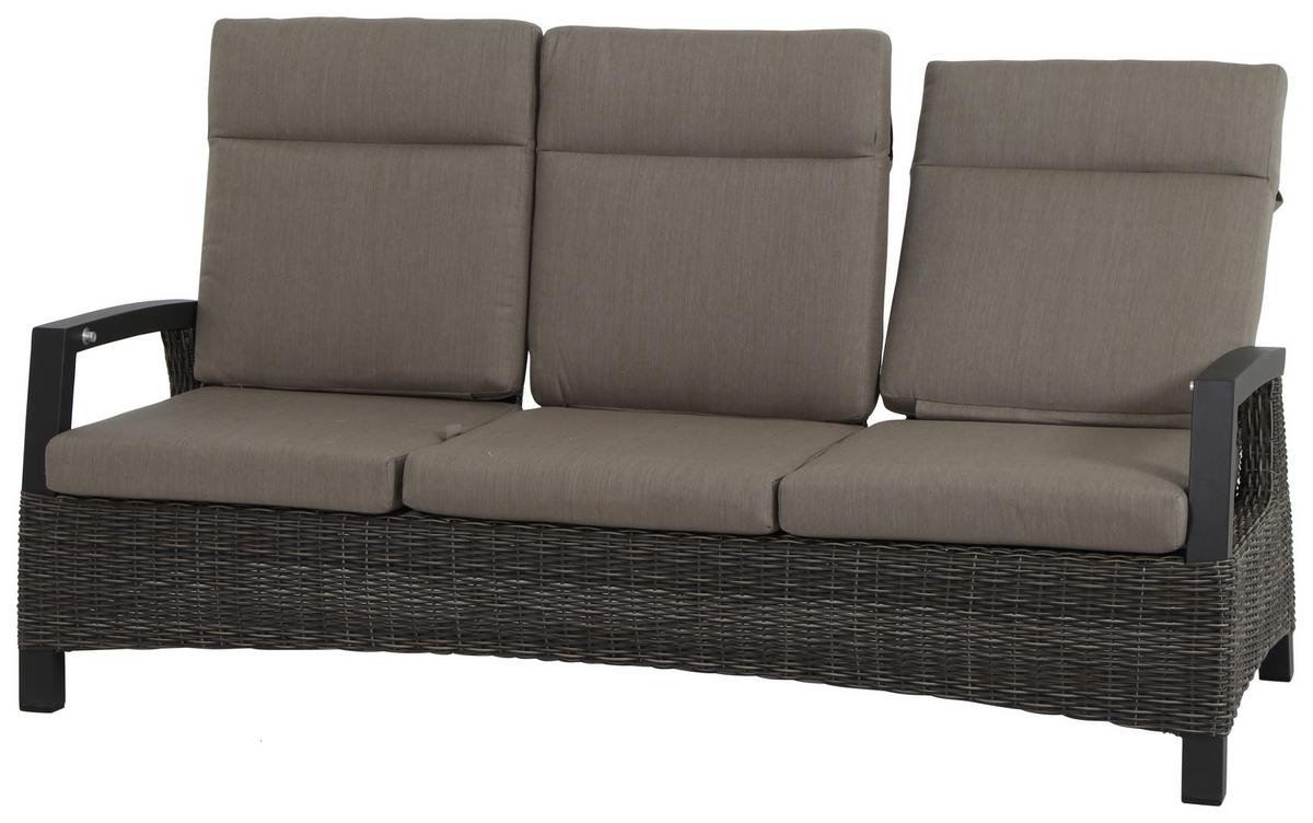 Loungegarnitur Corido 4-tlg. Grau - Grau, Basics, Keramik/Kunststoff (72/103/160cm) - Siena Garden