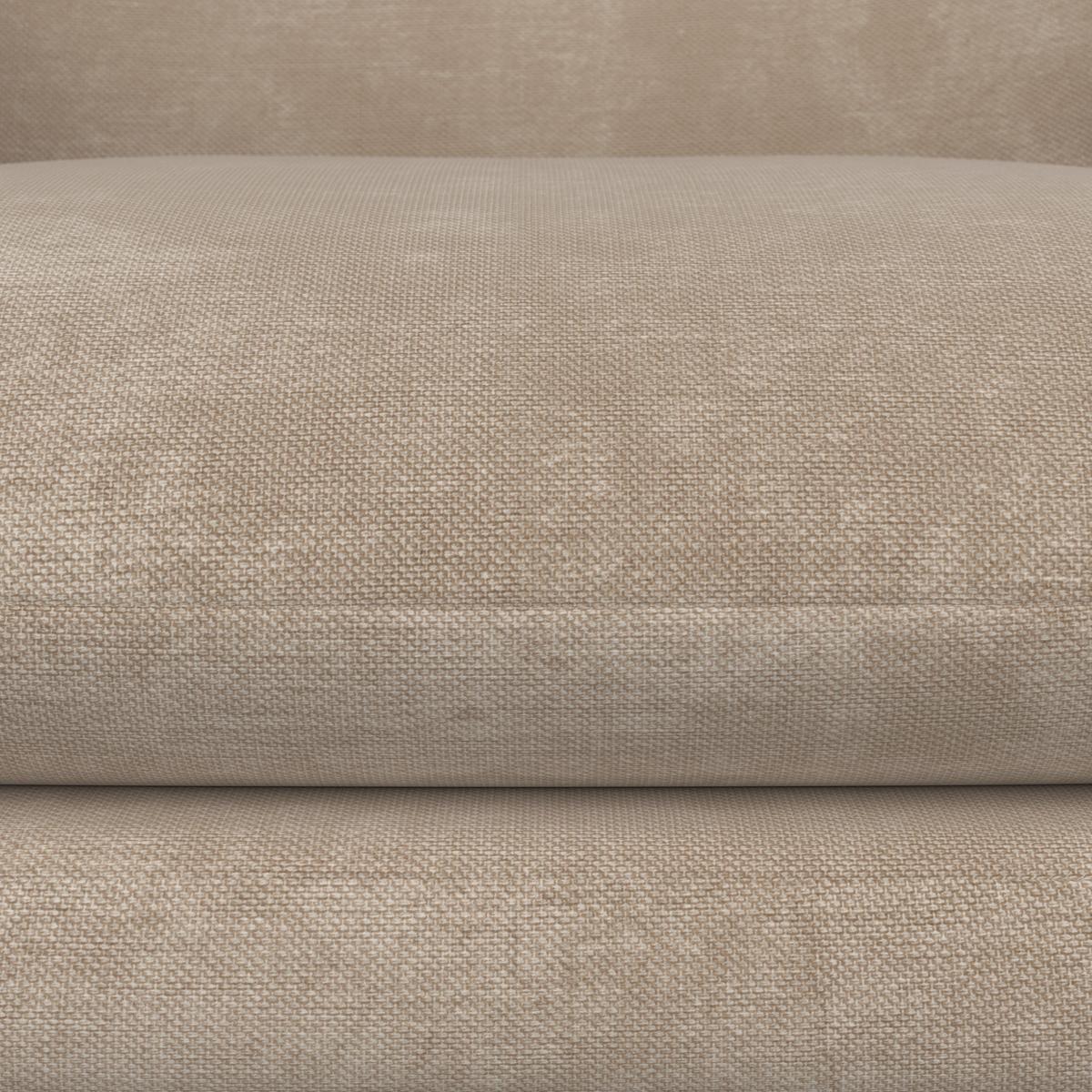 Ohrensessel Stanka Beige Webstoff - Sandfarben/Naturfarben, MODERN, Holz/Textil (67/91/72cm) - Bessagi Home
