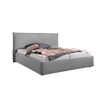 Polsterbett Stacey Grau ca. 200x200 cm - Schwarz/Grau, MODERN, Kunststoff/Textil (200/200cm) - Livetastic