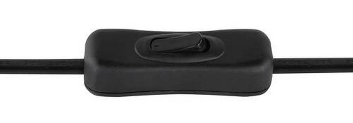 TISCHLEUCHTE BLACKY - Schwarz, Basics, Glas/Metall (18,5/45cm) - Globo