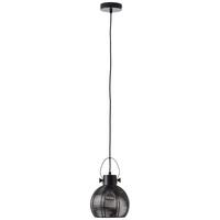 Hängeleuchte Sambo in Schwarz max. 60 Watt - Schwarz, Design, Metall (20/128cm) - Brilliant