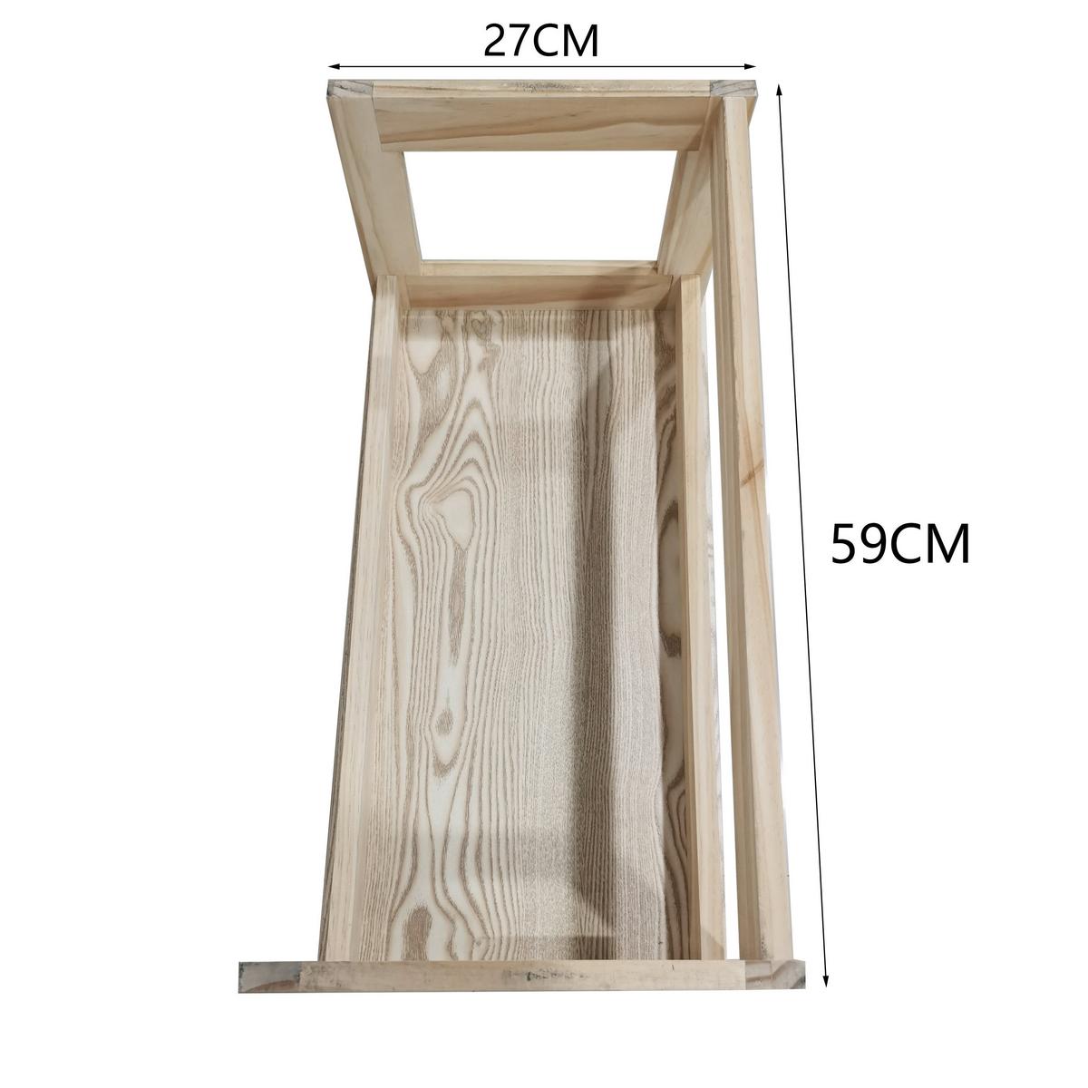 Comodă COSMA - culoare lemn pin/culoare natur, Modern, lemn/material pe bază de lemn (60/80/28cm) - Zandiara