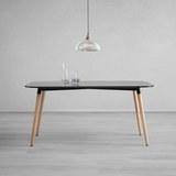 Tisch Anuk ca. 160x90 cm - Schwarz, MODERN, Holz/Holzwerkstoff (160/75/90cm) - Modern Living