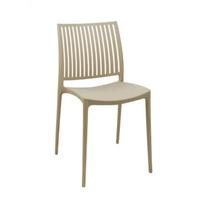 Szék Fred - bézs, műanyag (40,5/48/78cm)