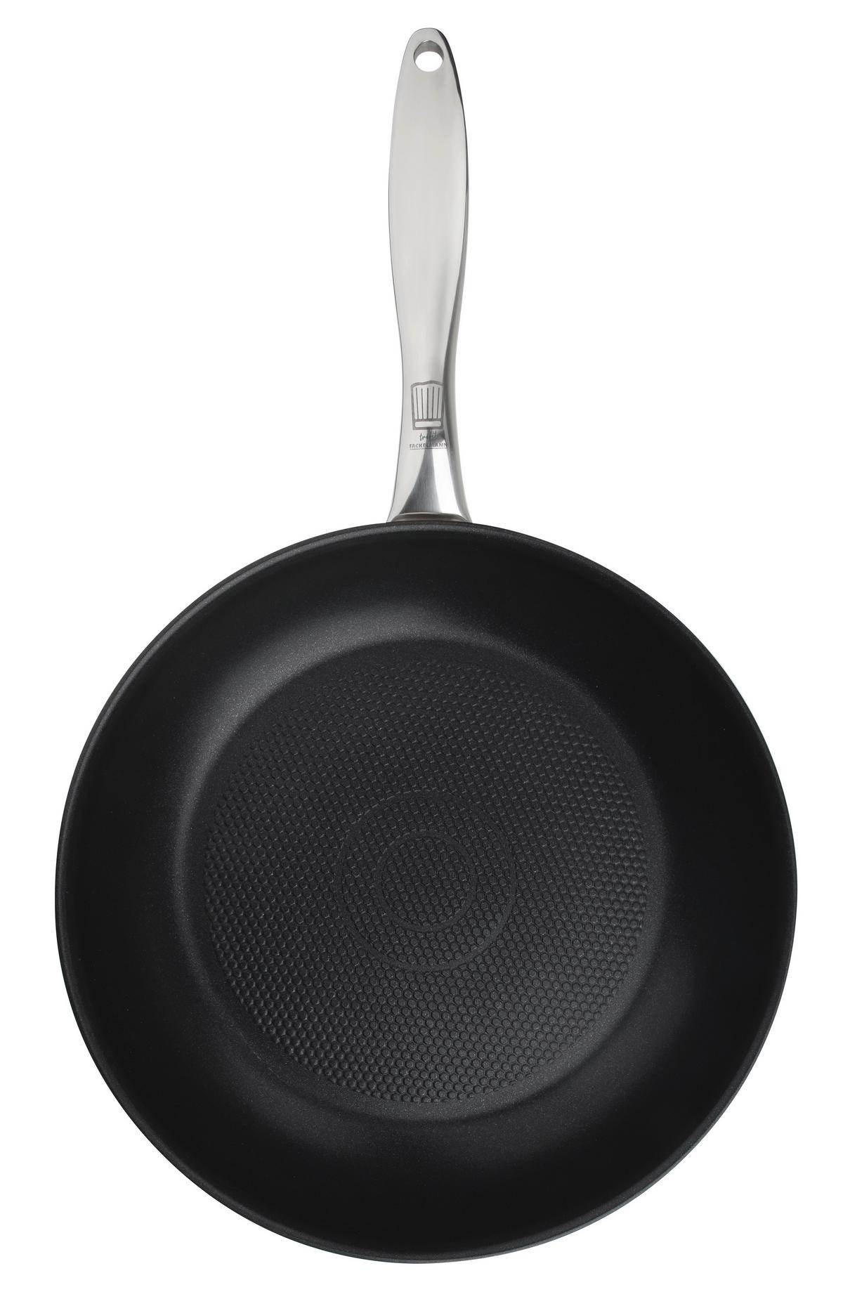 Tigaie pentru prăjit Münich - argintiu/negru, Design, metal (28cm) - Chefkoch+Fackelmann