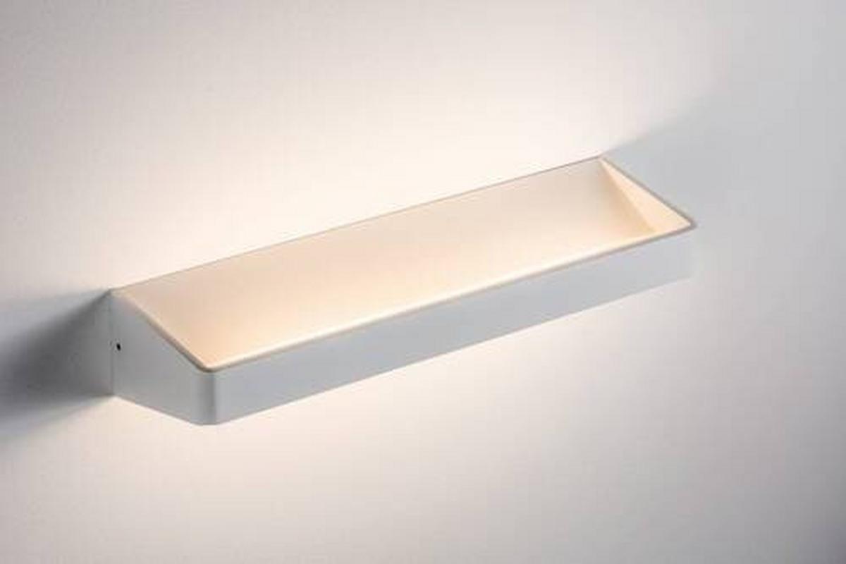 Wandleuchte Bar in Weiß max. 10,5 Watt - Weiß, Design, Metall (7cm) - Paulmann