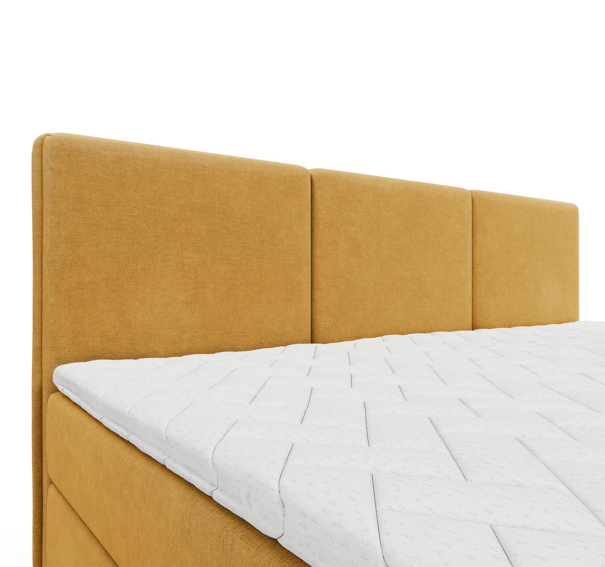 Familienbett Domino Combo Currygelb ca. 240x200 cm - Currygelb/Schwarz, MODERN, Holz/Holzwerkstoff (240/200cm) - MID.YOU