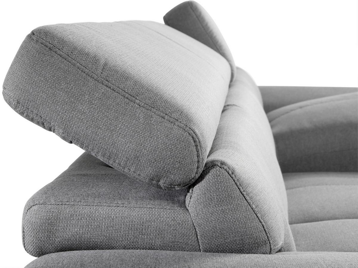 Wohnlandschaft Speedway in Grau mit Bettfunktion - Schwarz/Grau, KONVENTIONELL, Kunststoff/Textil (267/170cm) - Mömax