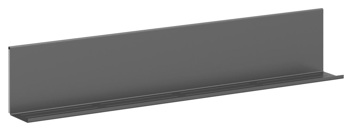 Regalelement schwarz matt, REGBEL -LED- 105+120 - Schwarz, Basics, Metall (225/12/20cm) - Visiona