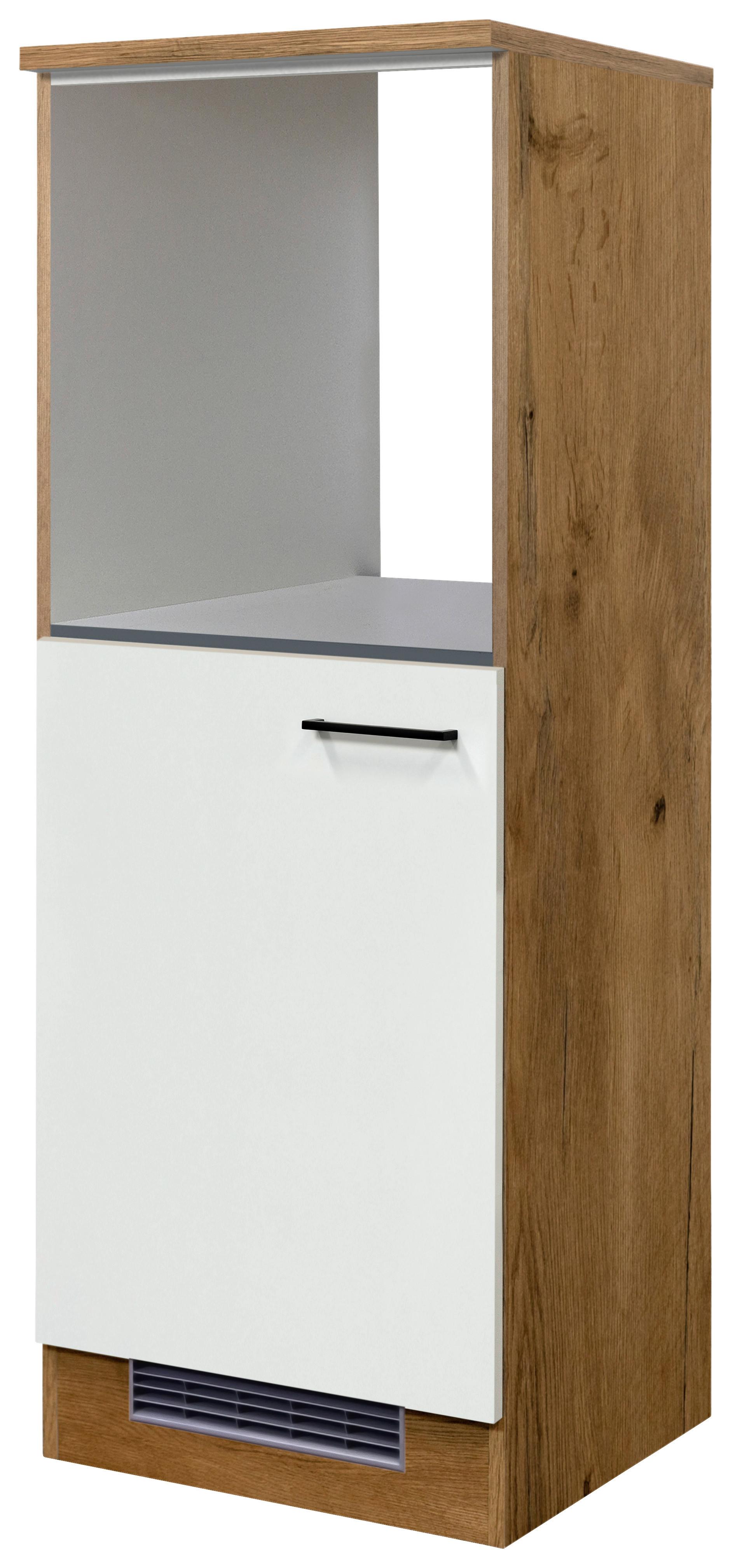 Geräteumbauschrank Avila Eichefarben/Magnolie - Eichefarben/Magnolie, KONVENTIONELL, Holzwerkstoff/Metall (60/168,5/60cm) - FlexWell