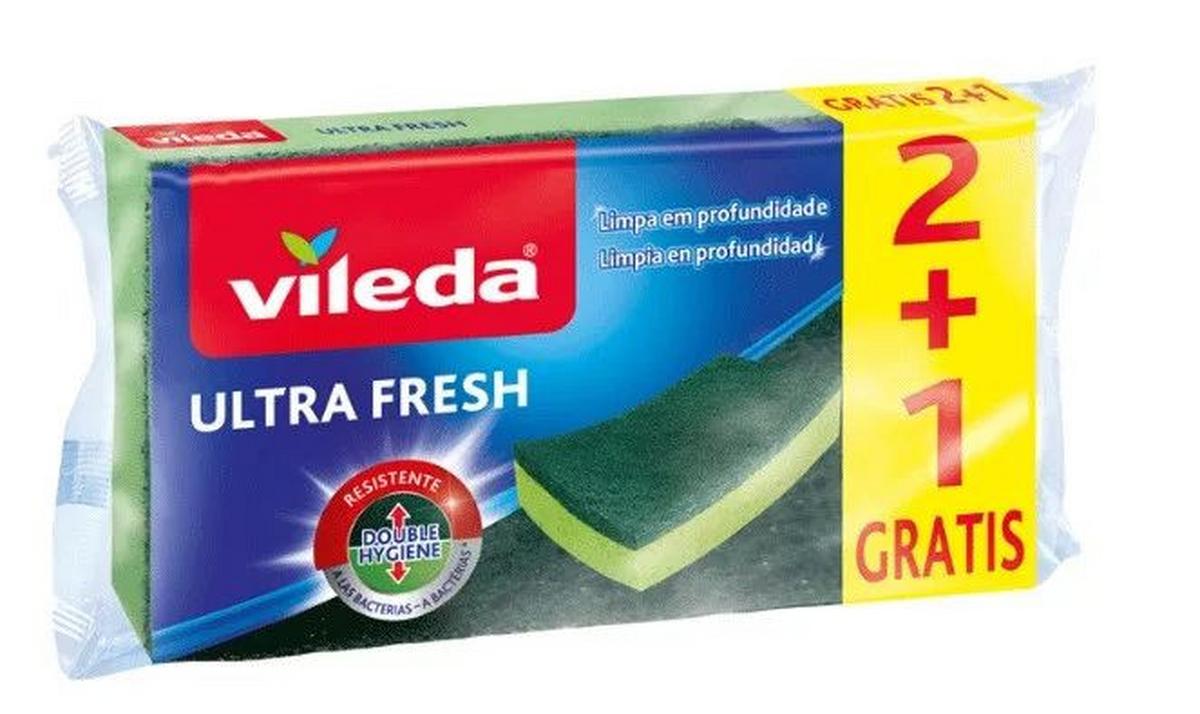 Súrolószivacs Vileda Ultra Fresh - zöld, műanyag (0.031kg) - Vileda