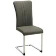 Schwingstuhl Grau - Chromfarben/Grau, MODERN, Textil/Metall (43/102/59,5cm) - Mömax modern living