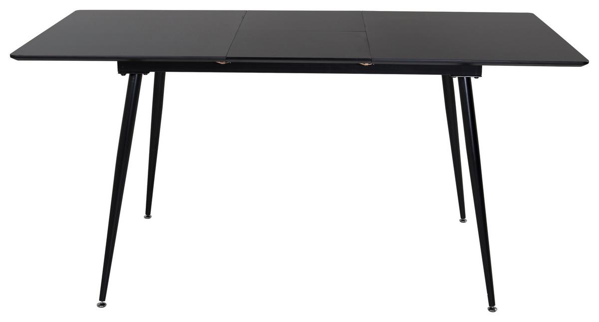 ESSTISCH SILAR - Schwarz, Design, Holzwerkstoff/Metall (120/90/75cm) - Livetastic