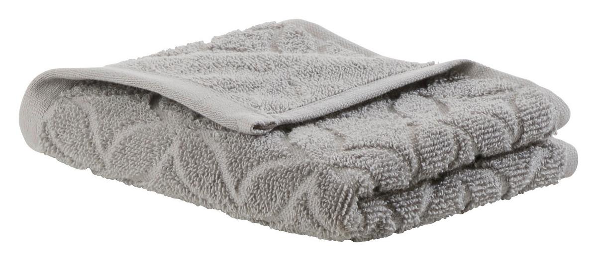 Gästetuch Naime in Grau ca. 30x50cm - Grau, LIFESTYLE, Textil (30/50cm) - Modern Living