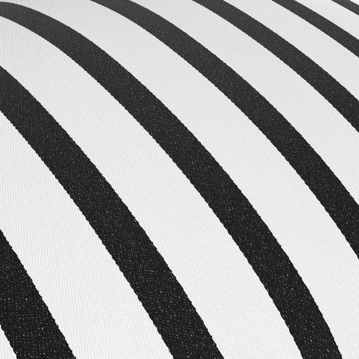 Outdoorkissen Giada Schwarz/Weiß ca. 45x45 cm - Schwarz/Weiß, MODERN, Textil (45cm) - Bessagi Garden