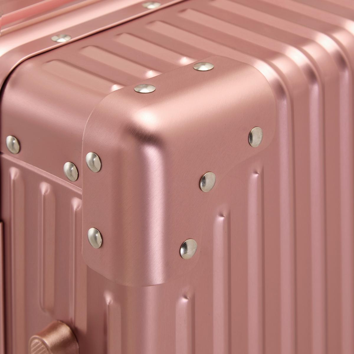 Reisekoffer Dubai Roségold ca. 36l - Roségold, KONVENTIONELL, Metall (56/36/22cm) - Mömax