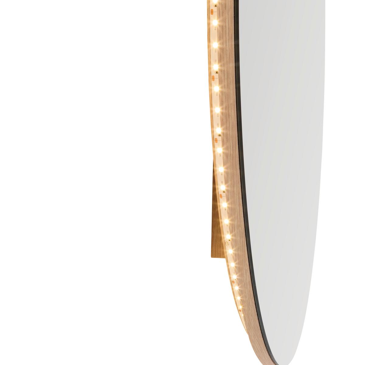 Leuchtspiegel Pisa inkl. LED Ø ca. 80cm - MODERN, Holzwerkstoff (80/5cm) - Mömax