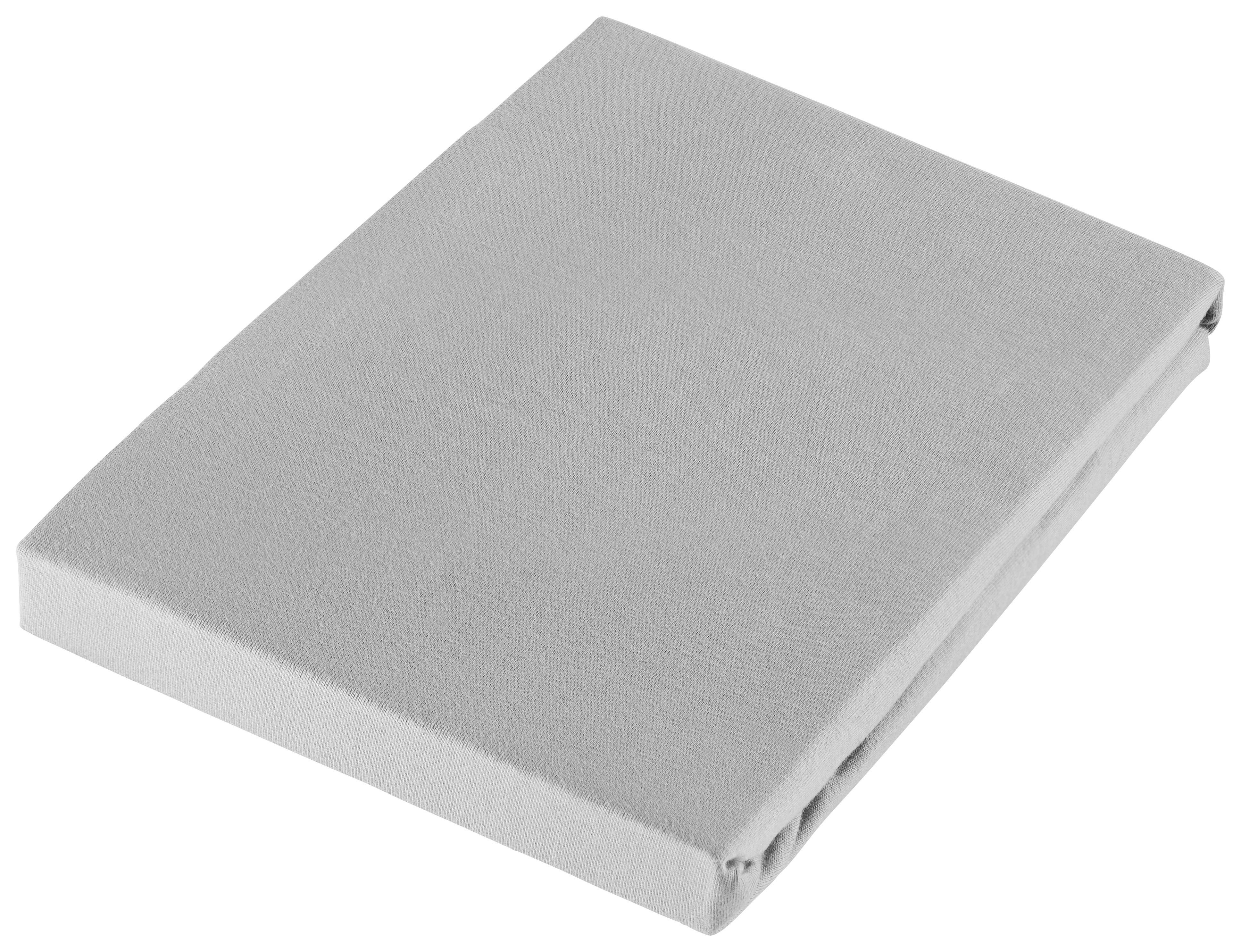 PRZEŚCIERADŁO Z GUMKĄ FERRO - jasnoszary, Basics, tkanina (100/220cm) - Dieter Knoll