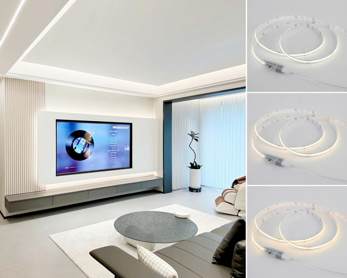 Bandă cu LED Hoch - alb, Modern, plastic (500cm) - Mömax