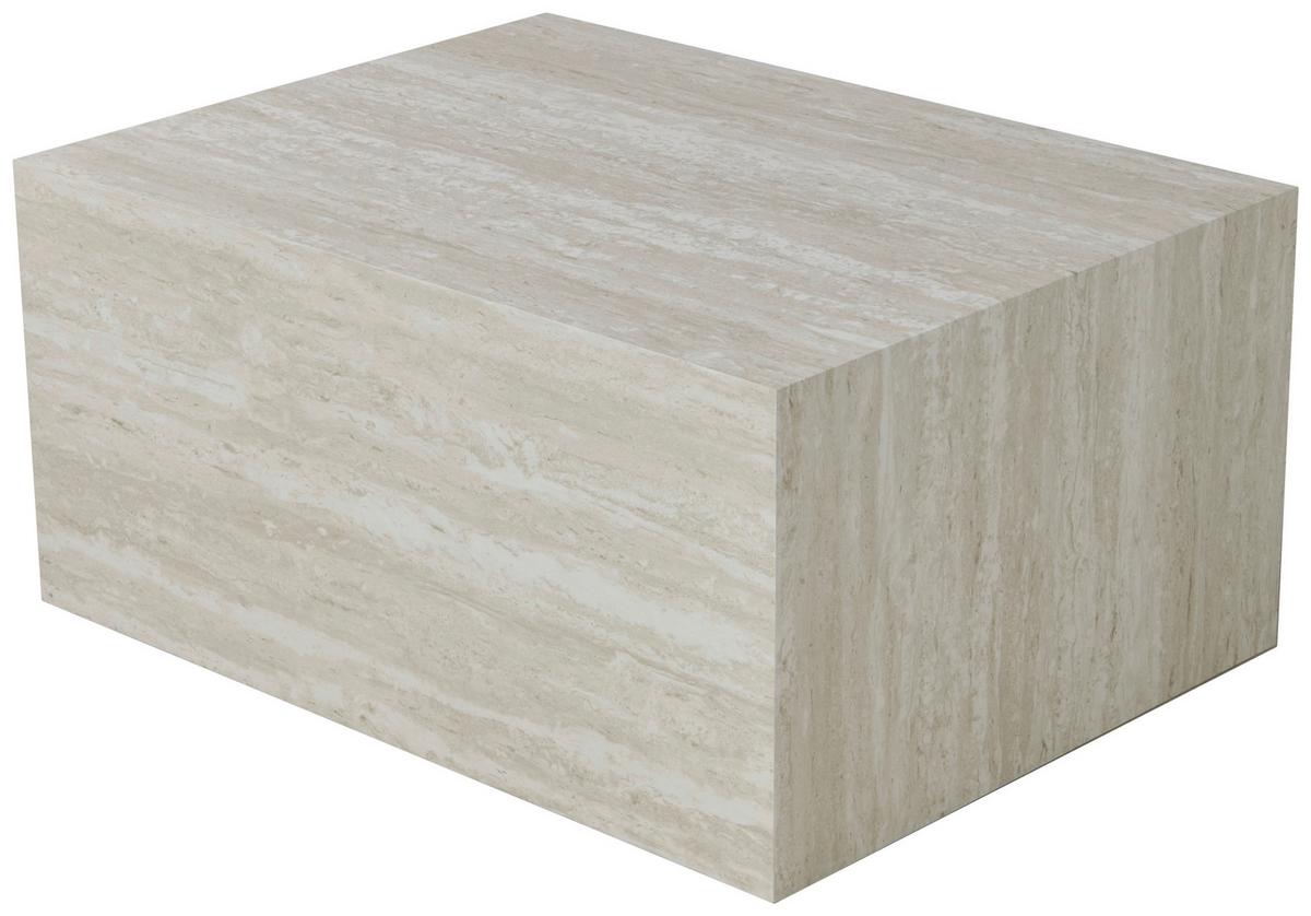 STOLIK KAWOWY LAUREEN  -EXKLUSIV- - jasnoszary, Design, materiał drewnopochodny (80/60/38cm) - Carryhome
