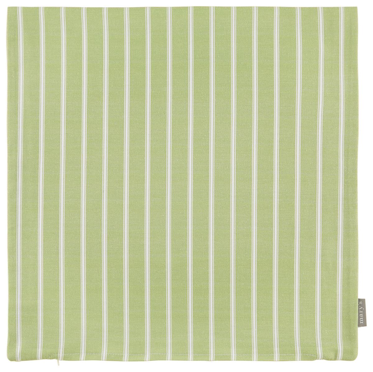 Husă de pernă Steffi Paspel, cca. 40x40cm - alb/verde, Konventionell, textil (40/40cm) - Mary's