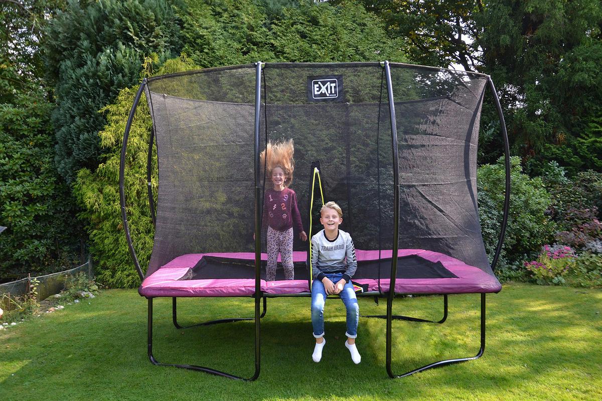 Trampolin Exit Silhouette, 214x305cm - pink, Konvencionalno, kovina (214/262/305cm) - EXIT Toys