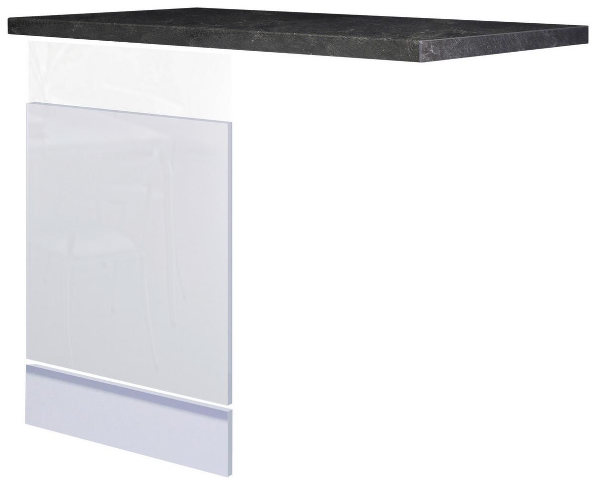 Front mașină de spălat ALBA - ardeziu/alb lucios intens, Modern, material pe bază de lemn (110/86/60cm)