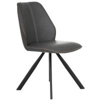 KRZESŁO RIHANNA - czarny/brązowy, Modern, metal/tkanina (44/88/62cm) - Mömax