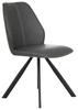 Stuhl in Schwarz - Schwarz/Braun, Modern, Textil/Metall (44/88/62cm) - Modern Living