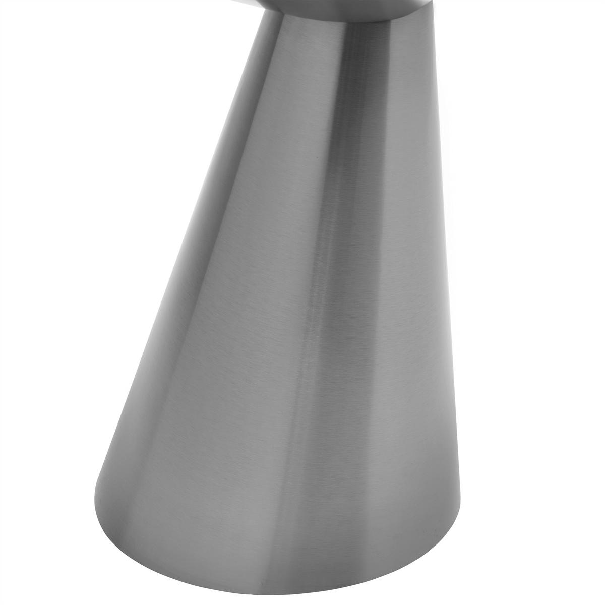 Masă auxiliară KACY -TREND- - negru cromat, Romantik / Landhaus, metal (50/54.5/50cm) - Premium Living