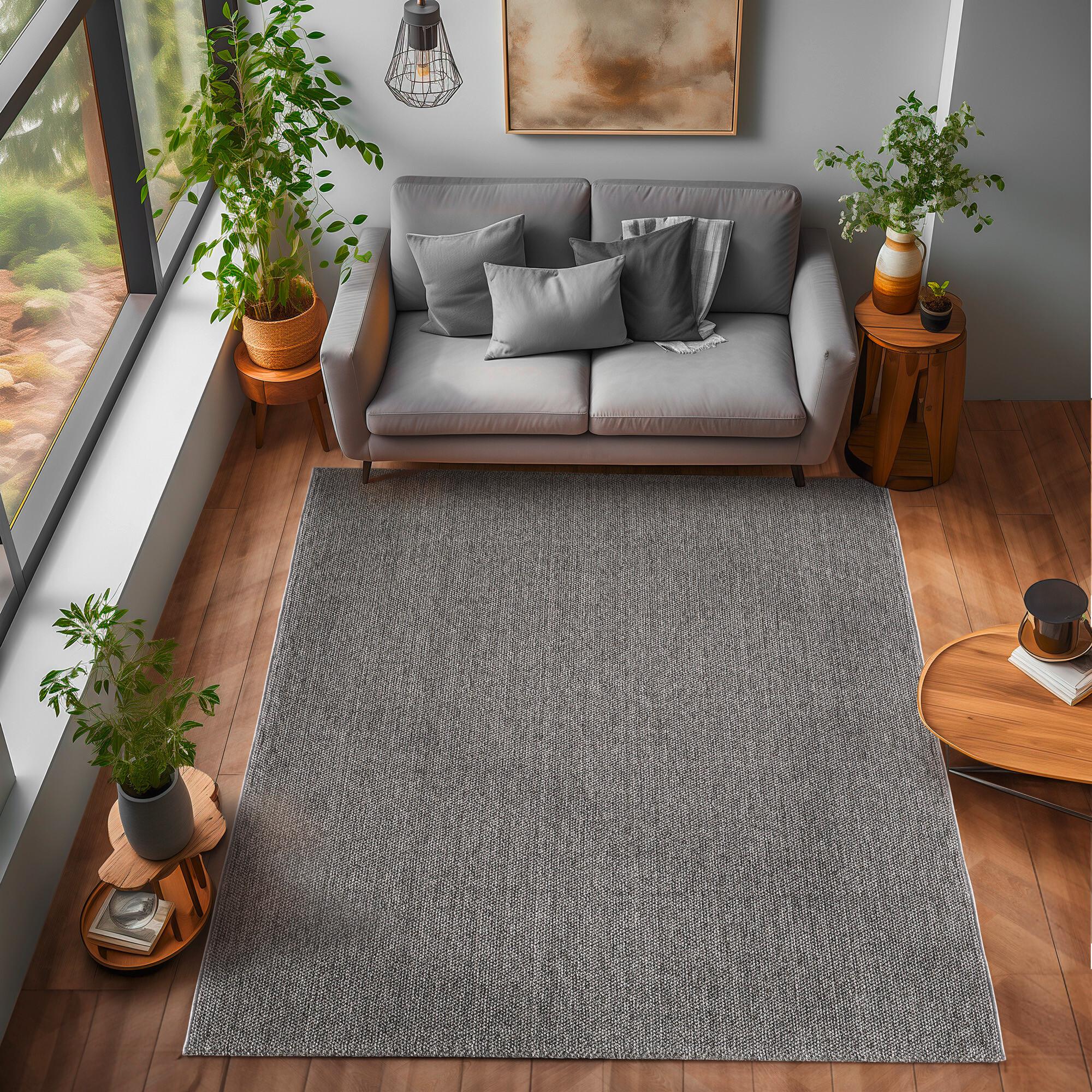 Webteppich Loom Grau ca. 200x290cm - Grau, Basics, Textil (200/290cm) - Novel