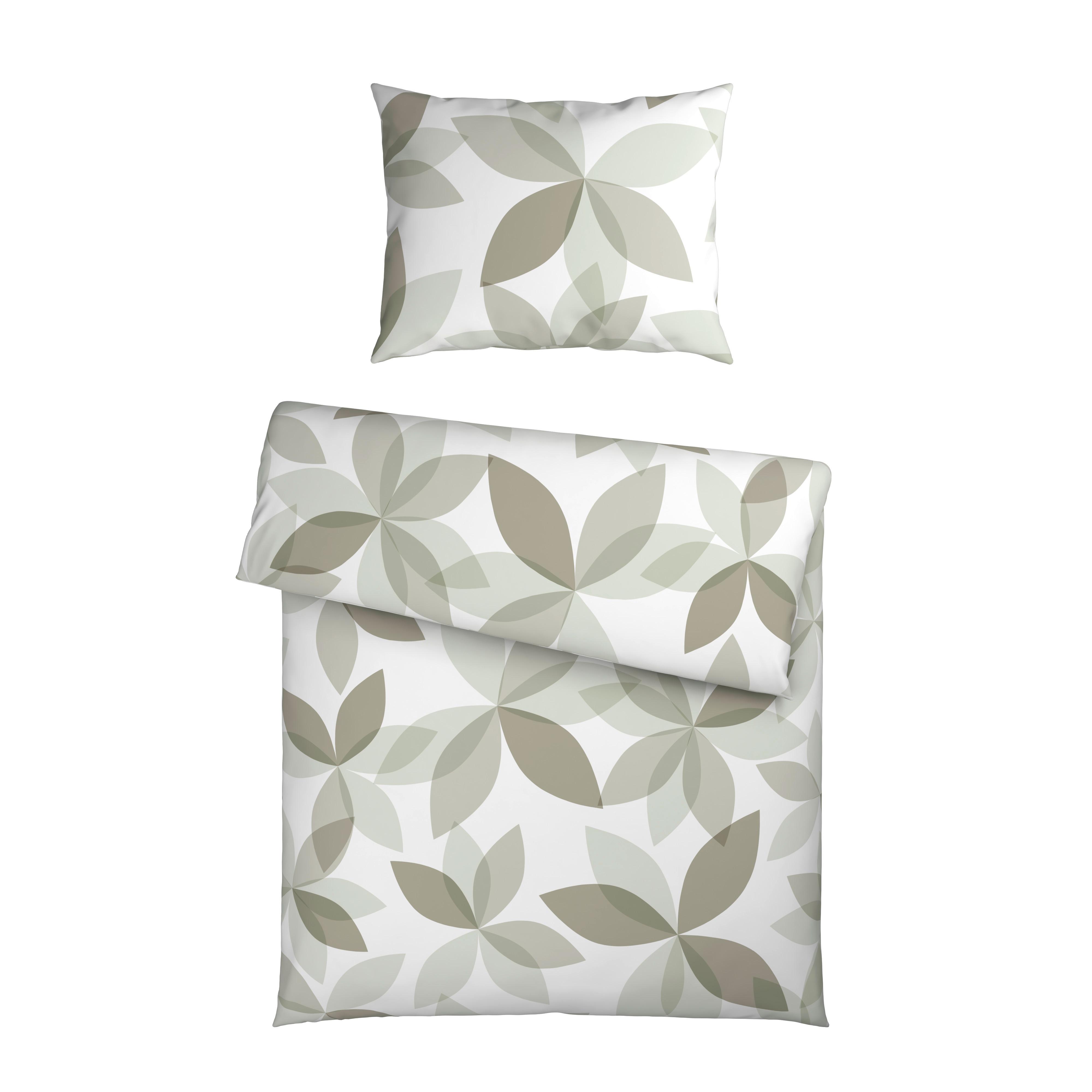 Posteljnina Yuki - olivno zelena , tekstil (140/200cm) - Mömax