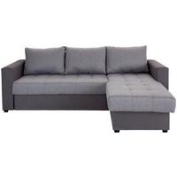 Sedežna Garnitura Atlanta, Z Ležiščem - črna/antracit, Moderno, tekstil (230/160cm) - Mömax