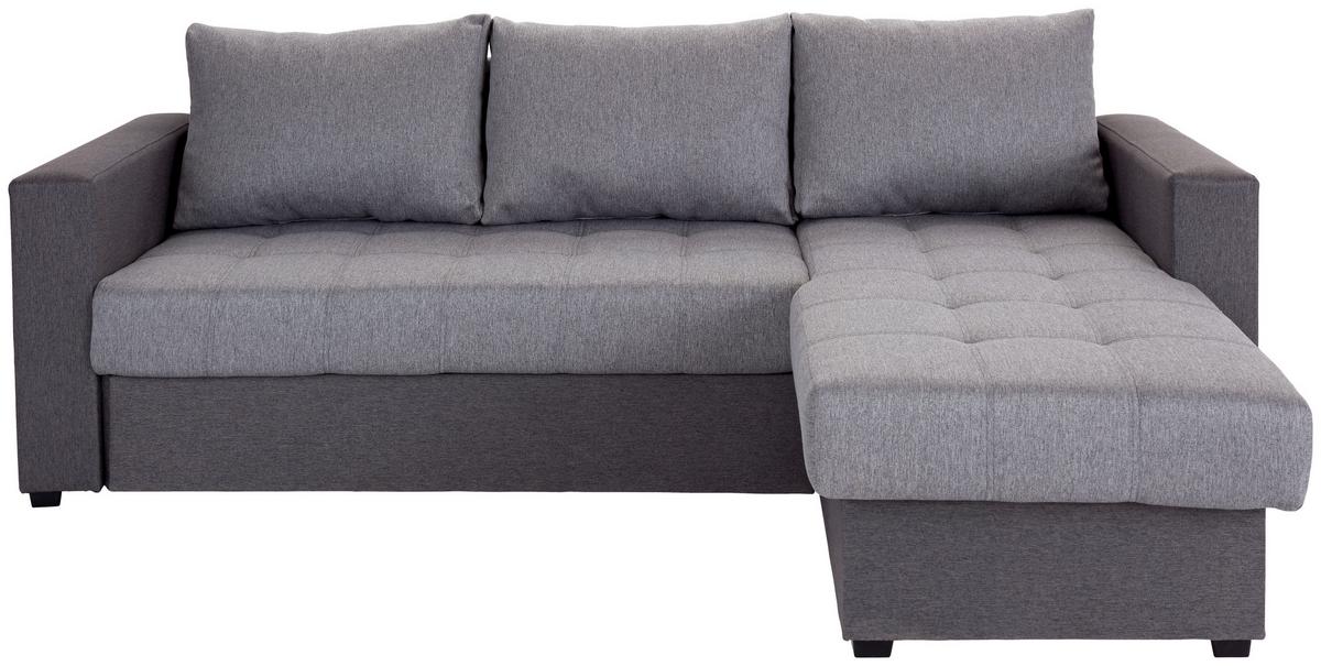 Sedežna Garnitura Atlanta, Z Ležiščem - črna/antracit, Moderno, tekstil (230/160cm) - Mömax