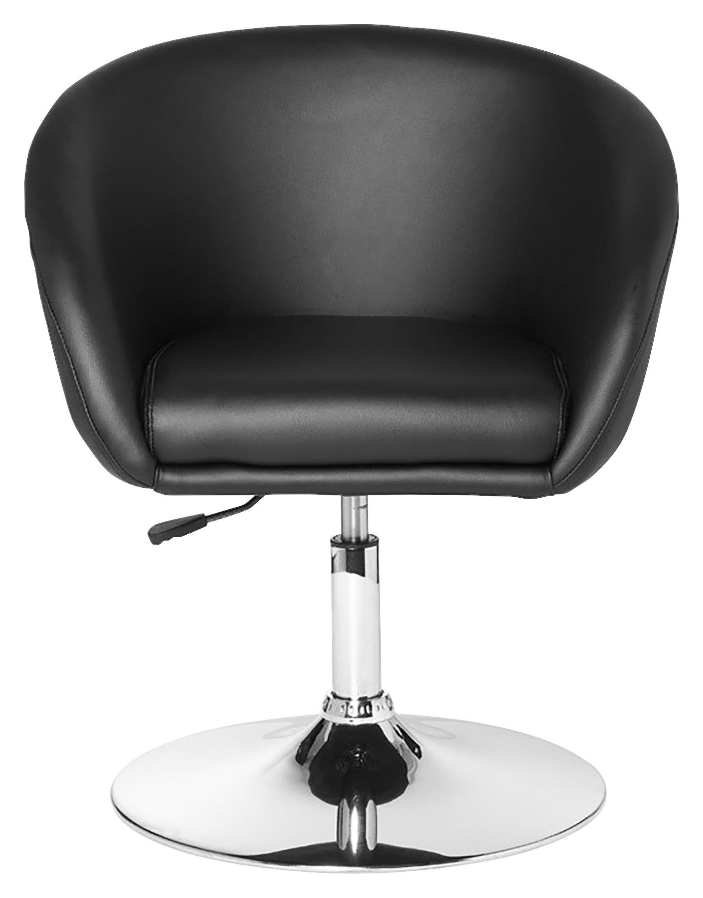 Naslanjač Relaxsessel - barve kroma/črna, Moderno, kovina/tekstil (62/84/55cm) - MID.YOU