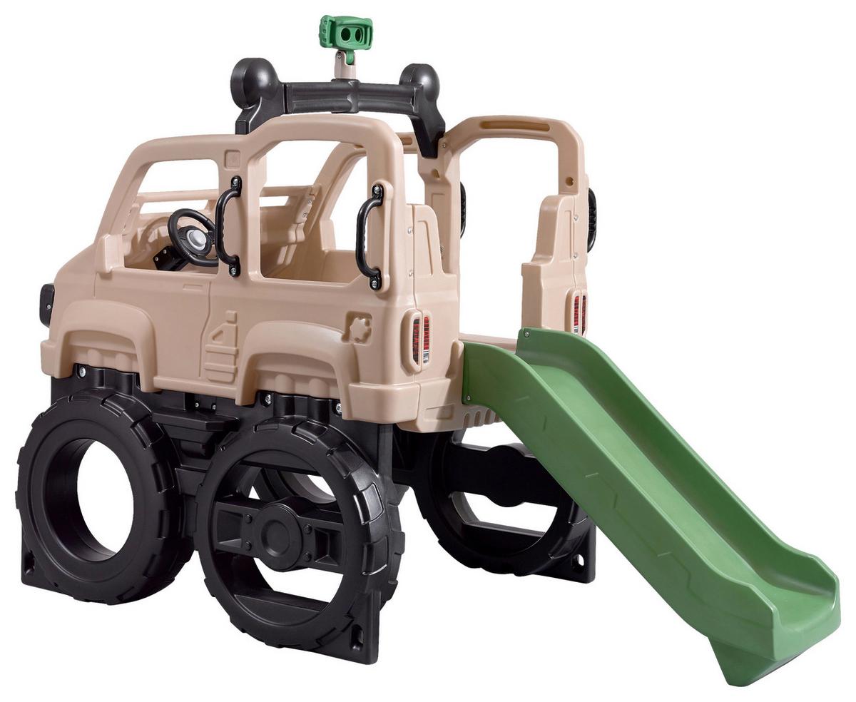 Klettergerüst Anthrazit/Grün/Beige - Anthrazit/Beige, KONVENTIONELL, Kunststoff (215,9/155/107cm) - Ambia Garden