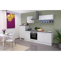 Blok Kuhinja S Aparatima Lucca 270 Cm - sivo-smeđa/bijela, Konvencionalno, drvni materijal/plastika (270cm) - MID.YOU