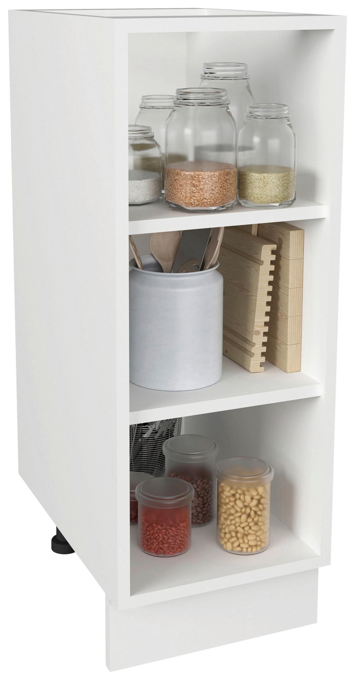 Kuhinjska Spodnja Omarica Esilo, Bela - bela, Design, leseni material (30/81/44cm) - MID.YOU