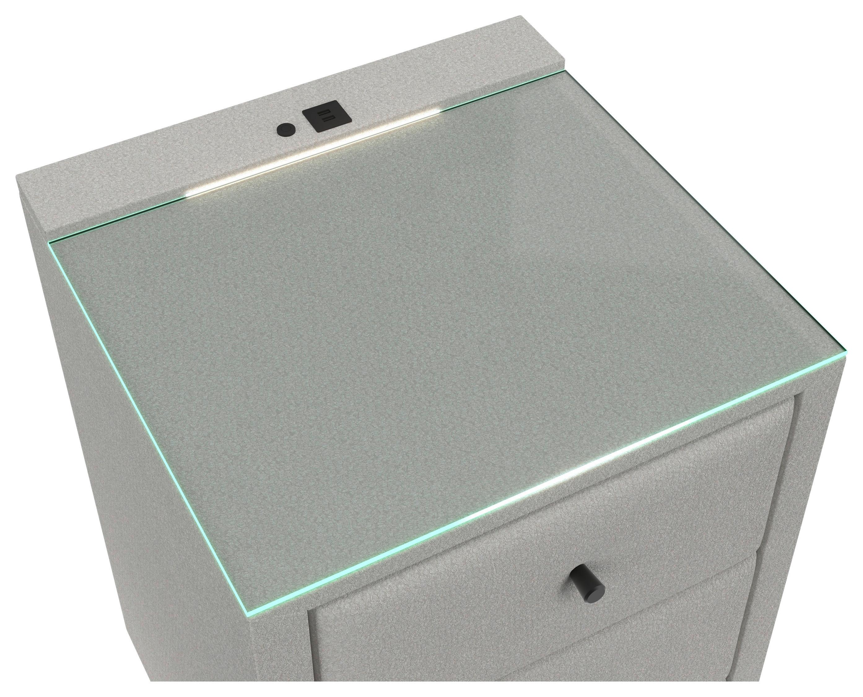 Noćni Ormarić Carmen - krem, Konvencionalno, plastika (52/68/48,5cm) - Modern Living