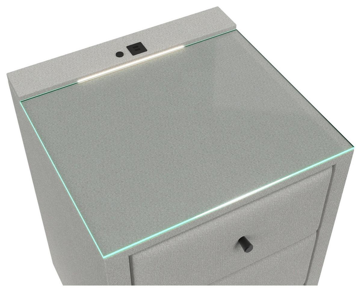 Noćni Ormarić Carmen - krem, Konvencionalno, plastika (52/68/48,5cm) - Modern Living