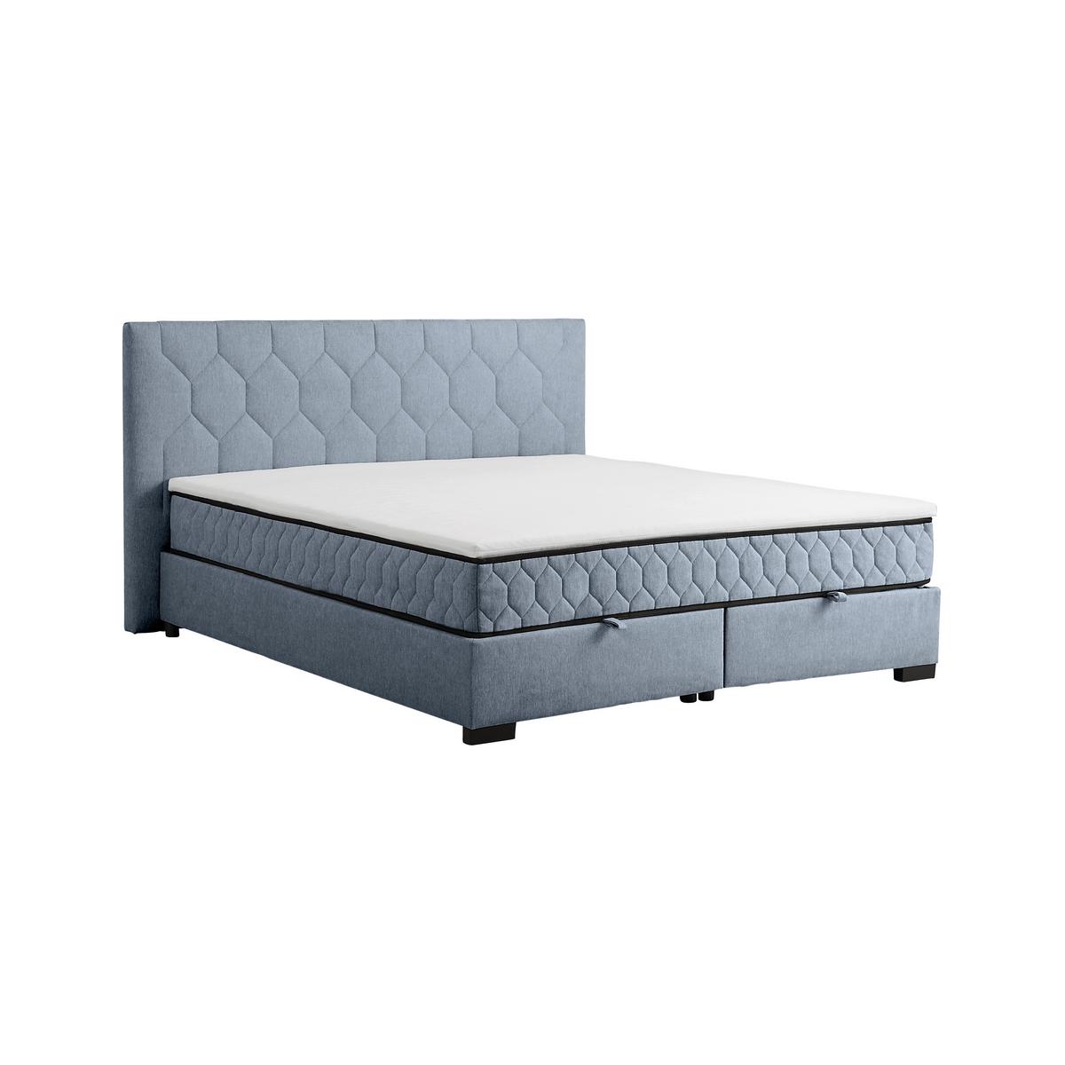 Box Krevet Maya D - crna/sivoplava, Konvencionalno, drvni materijal/drvo (200/220cm) - Based