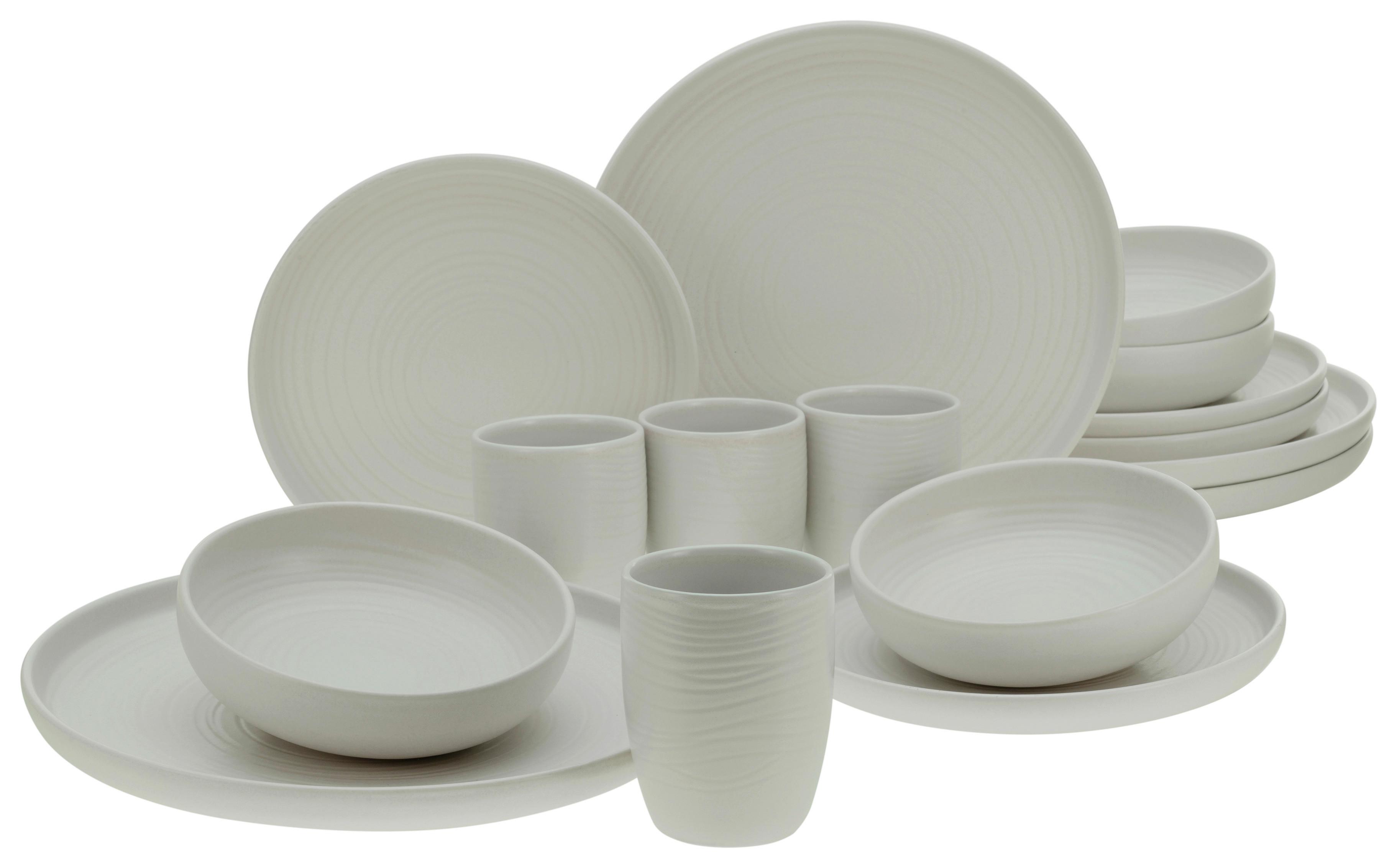 SERWIS OBIADOWO-ŚNIADANIOWY 23863 - biały, Modern, ceramika (40,5/37/49,5cm) - Creatable