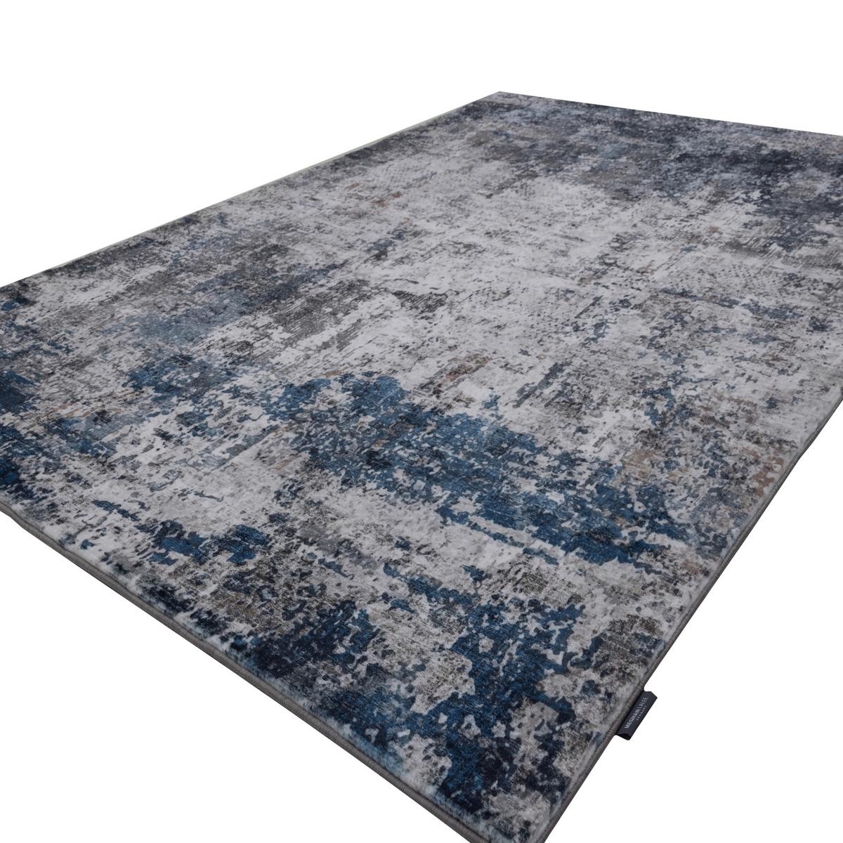 Flachwebeteppich Elegantica 328 Blau 160x230 - Blau, Basics, Textil (160/230cm) - Kayoom