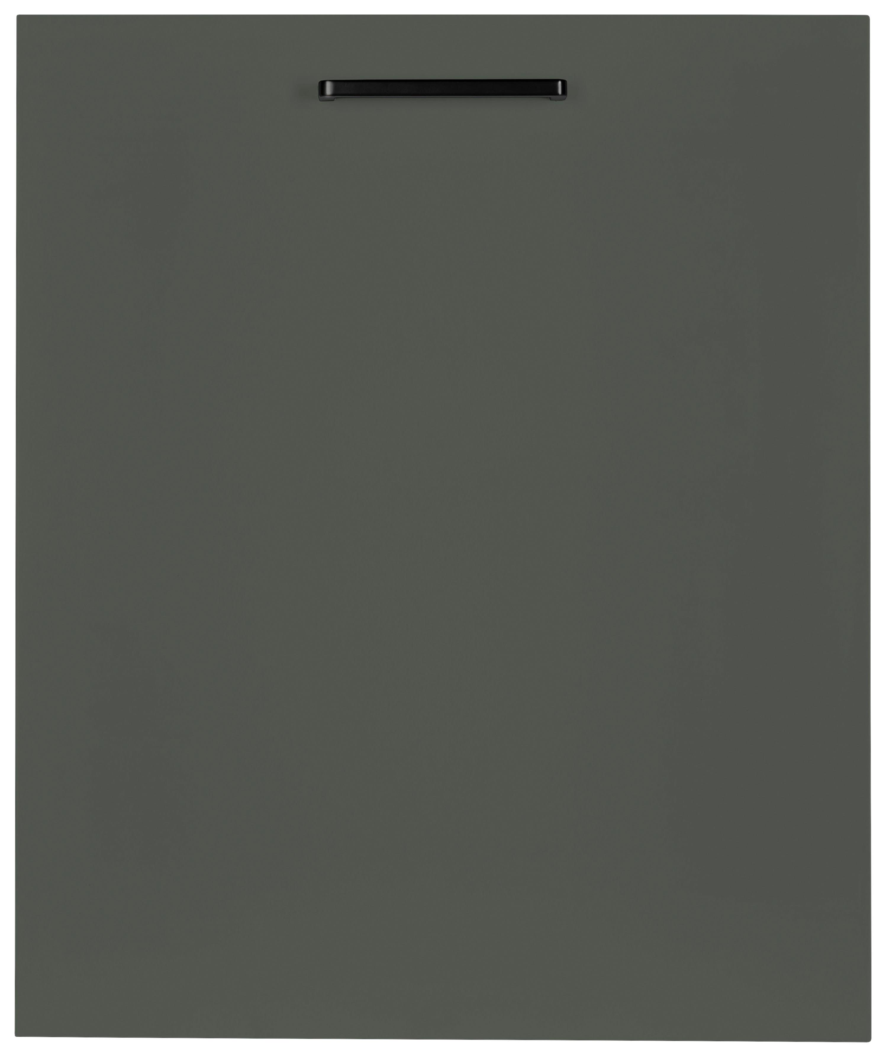 Geschirrspülerfront Easytouch Grün - Schwarz/Grün, MODERN, Holzwerkstoff/Metall (60/72/1,9cm) - Nobilia