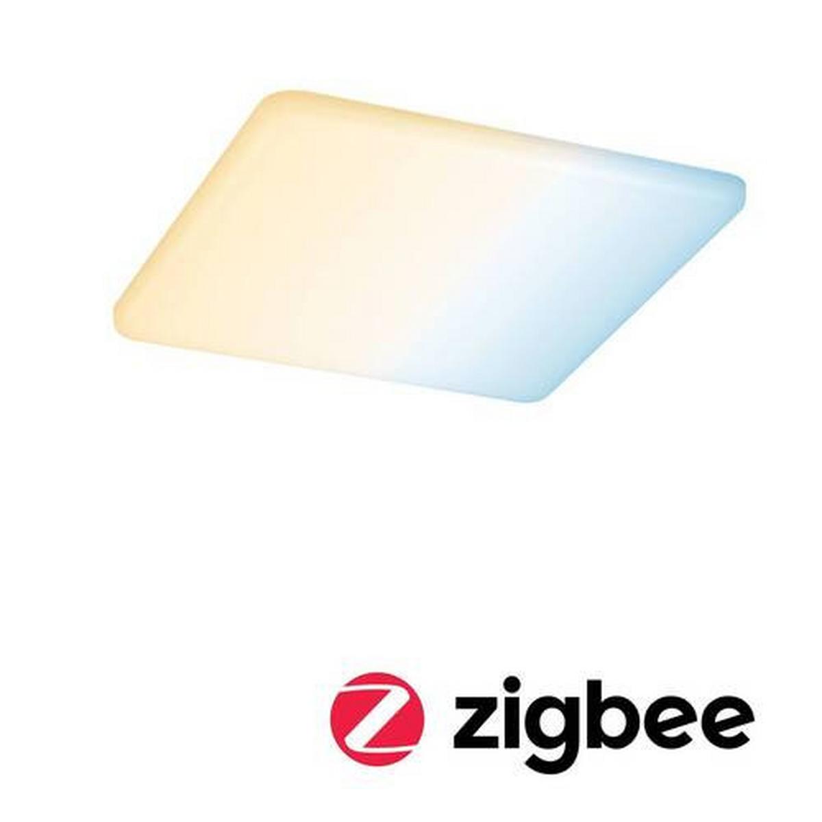 LED-Paneel Veluna VariFit in Weiß max. 15 Watt - Weiß, Design, Kunststoff (18,5/18,5cm) - Paulmann