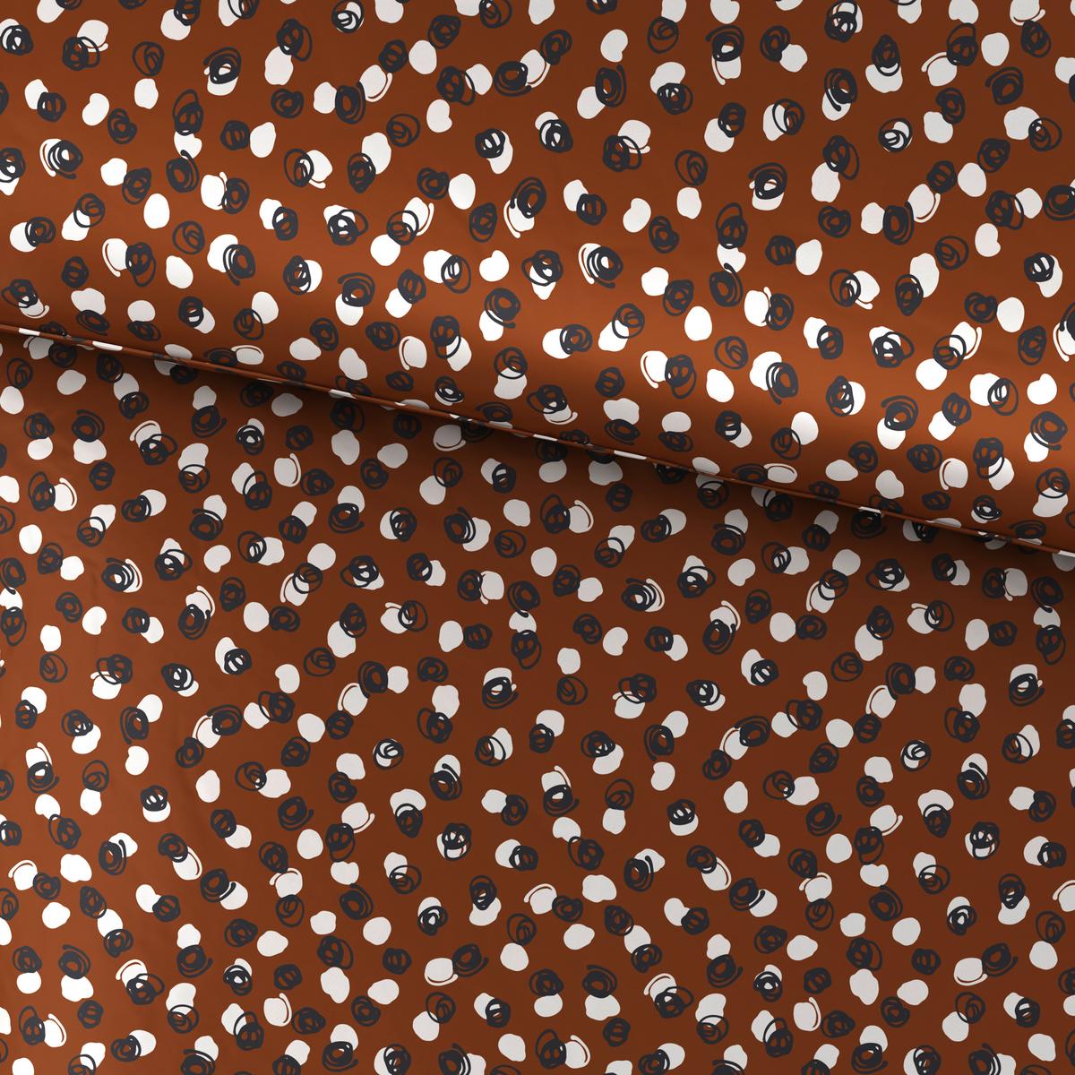 Ágyneműhuzat-garnitúra Doodle Dots - barna/fekete, Konventionell, textil (140/200cm) - Modern Living