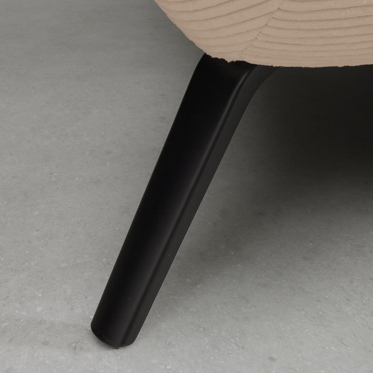 Wohnlandschaft Seattle Mokka - Schwarz/Weiß, MODERN, Holzwerkstoff/Textil (301/196cm) - Premium Living