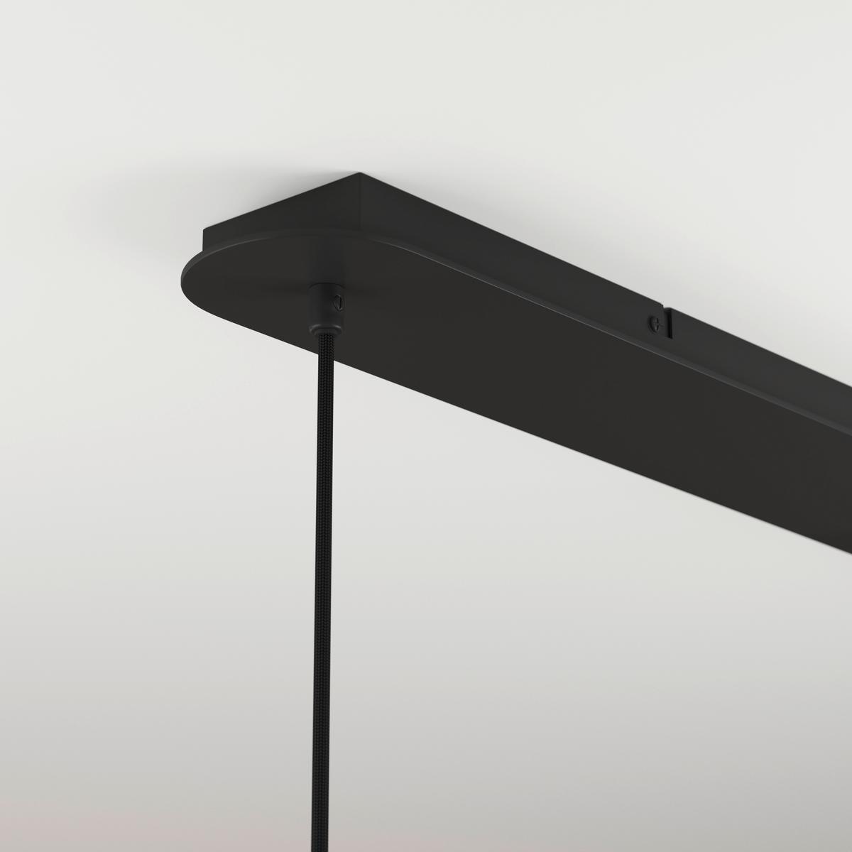 LAMPA WISZĄCA EOS *DK* - ciemnoszary, Design, metal/szkło (97/18/150cm) - Dieter Knoll